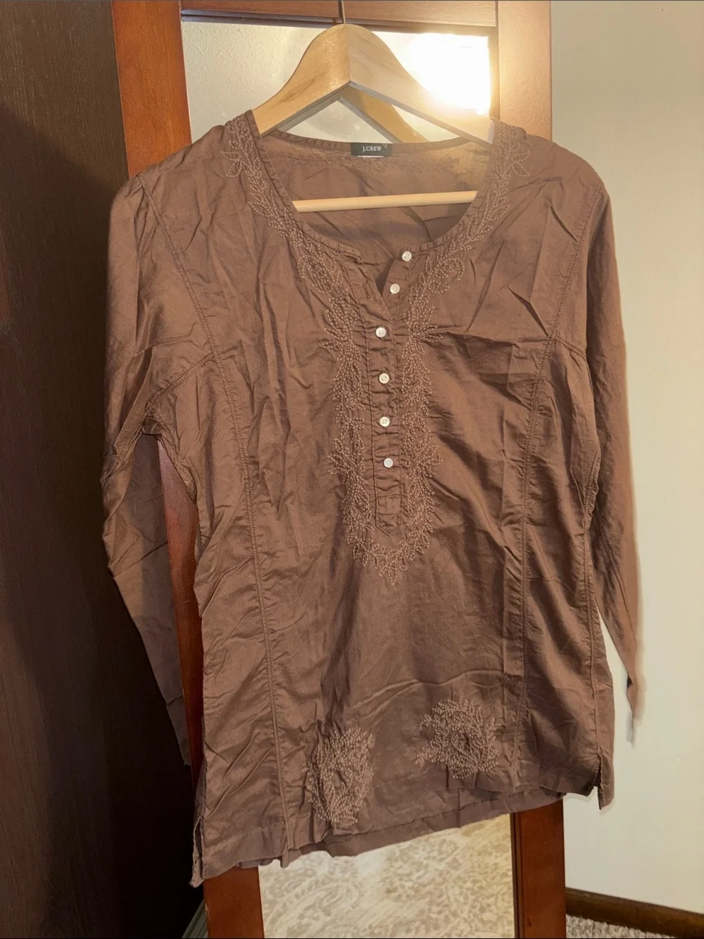 J. Crew Brown Long Sleeve